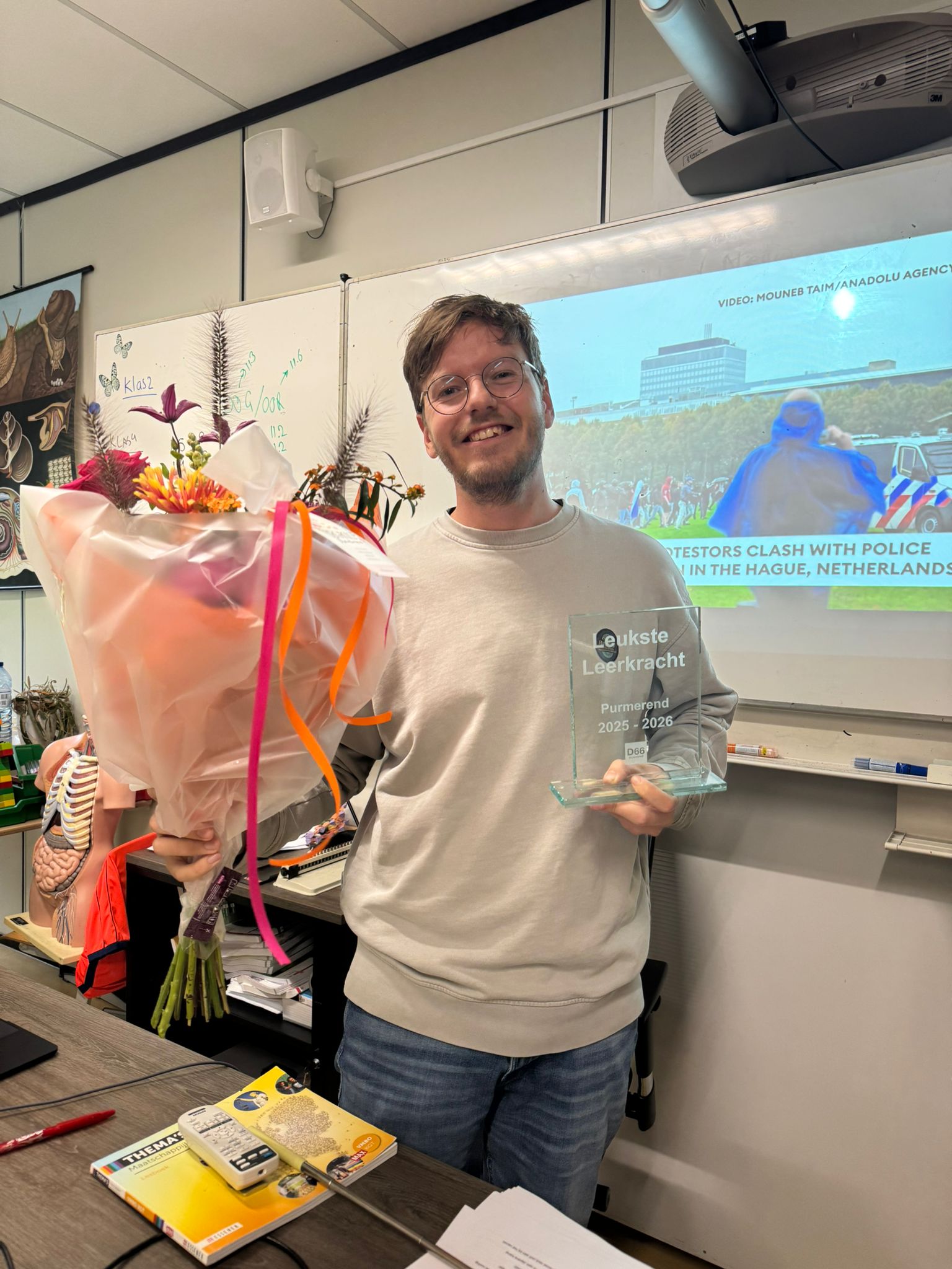 Meneer Wortmann verkozen tot leukste leerkracht van Purmerend!